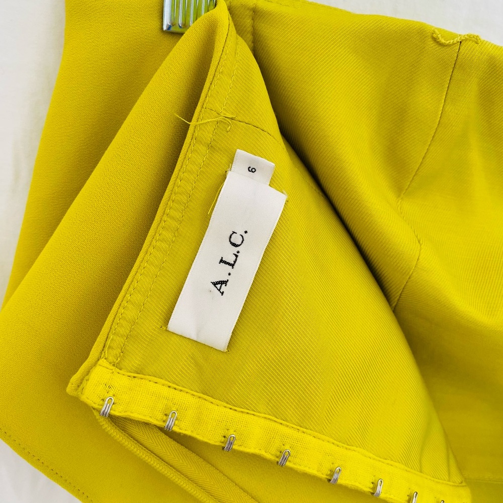 A. L. C. Chartreuse Romy Dress - Picture 12 of 12